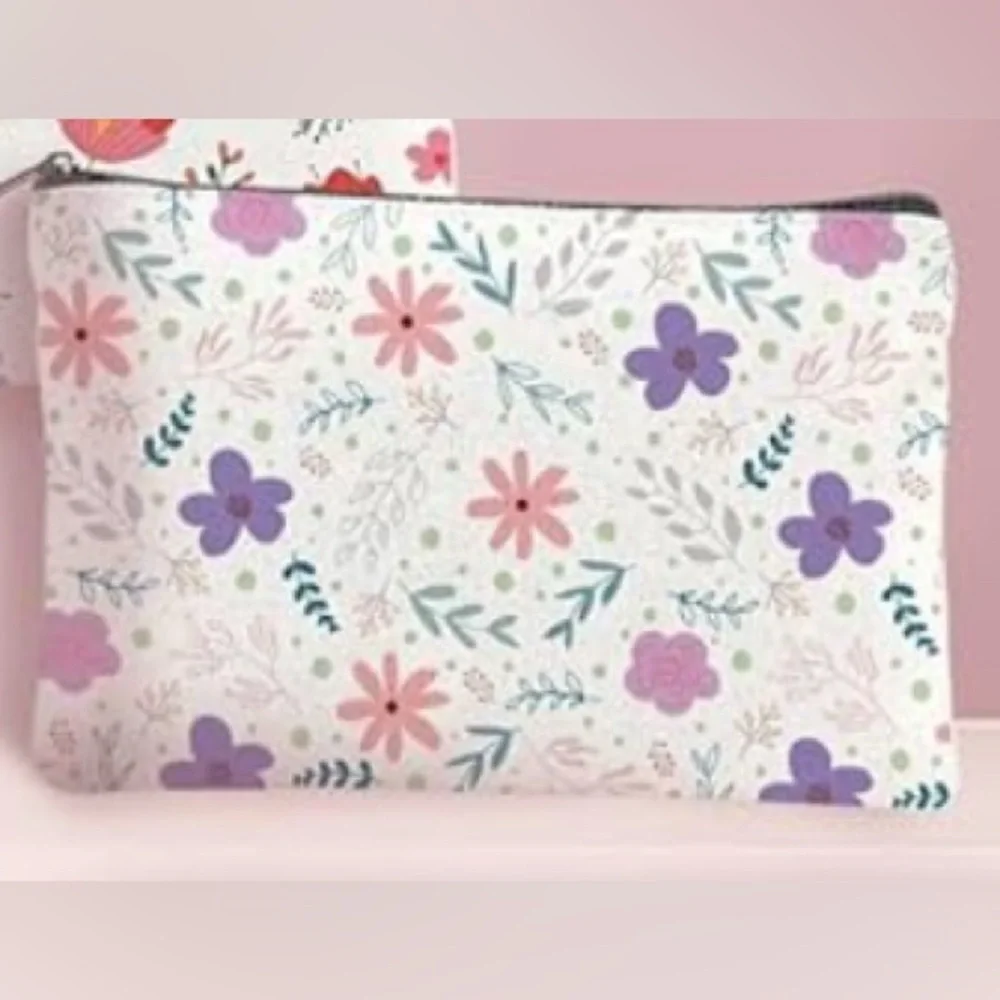 Floral Print Canvas Bag